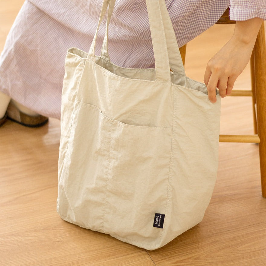 Limited Time Offer Womens White Nylon Huge Tote Bag Minimalist Nylon Shoulder Tote Messenger Bag for Women